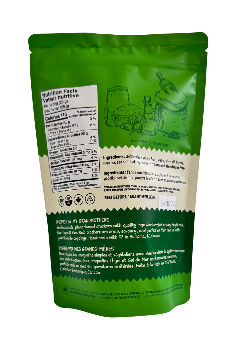 Thyme & Sea Sat Crackers - 6 bags