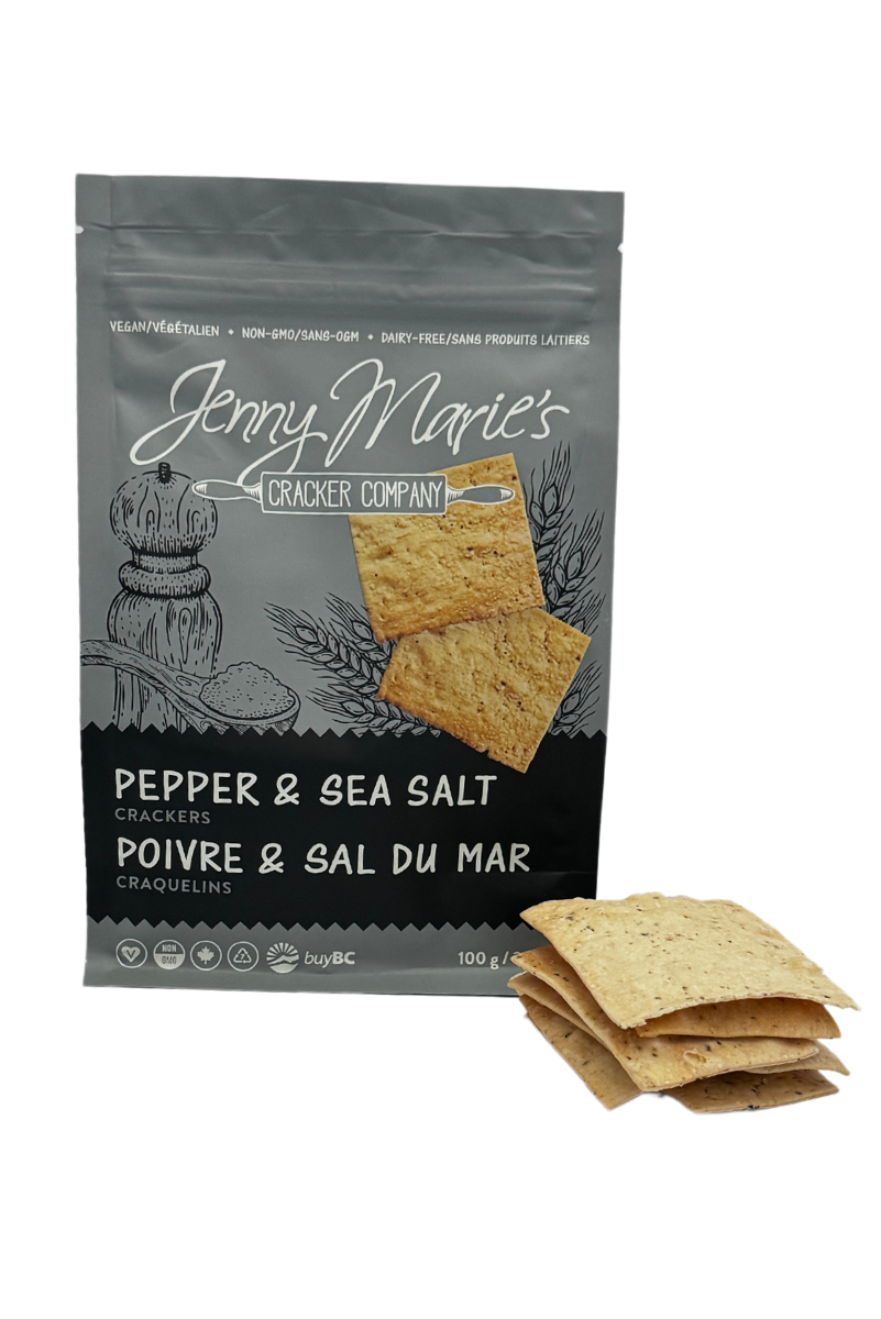 Pepper & Sea Salt Crackers - 6 bags