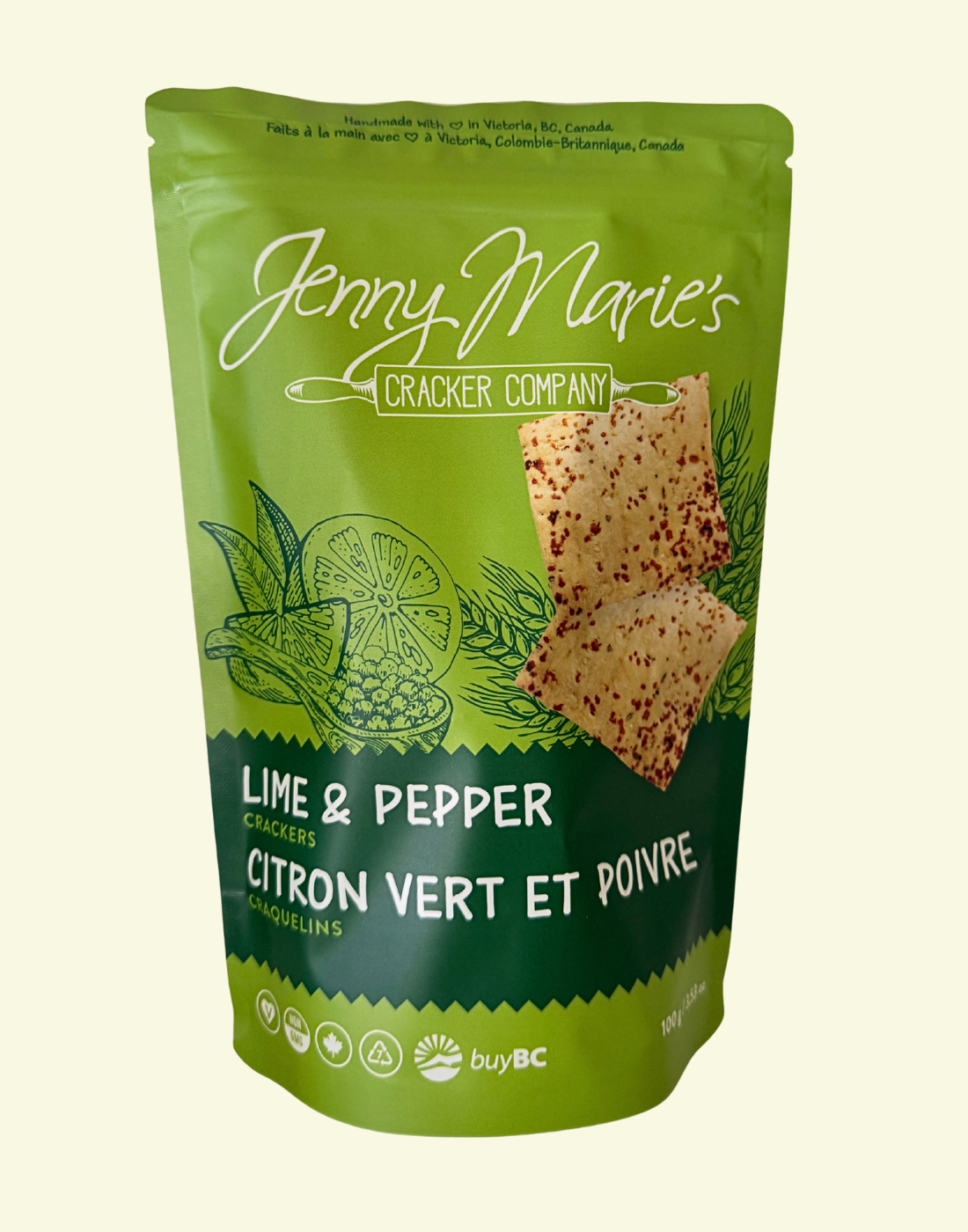 Lime & Pepper Crackers - 6 bags
