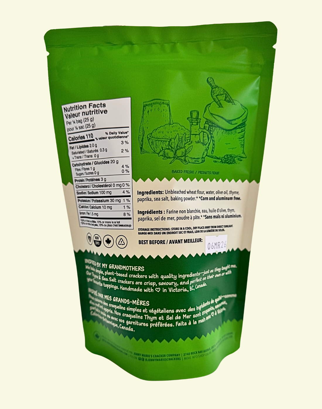 Thyme & Sea Sat Crackers - 6 bags