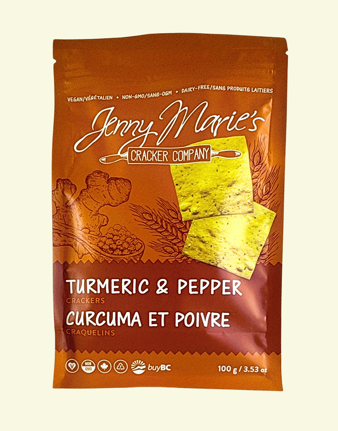 Turmeric & Pepper Crackers - 6 bags